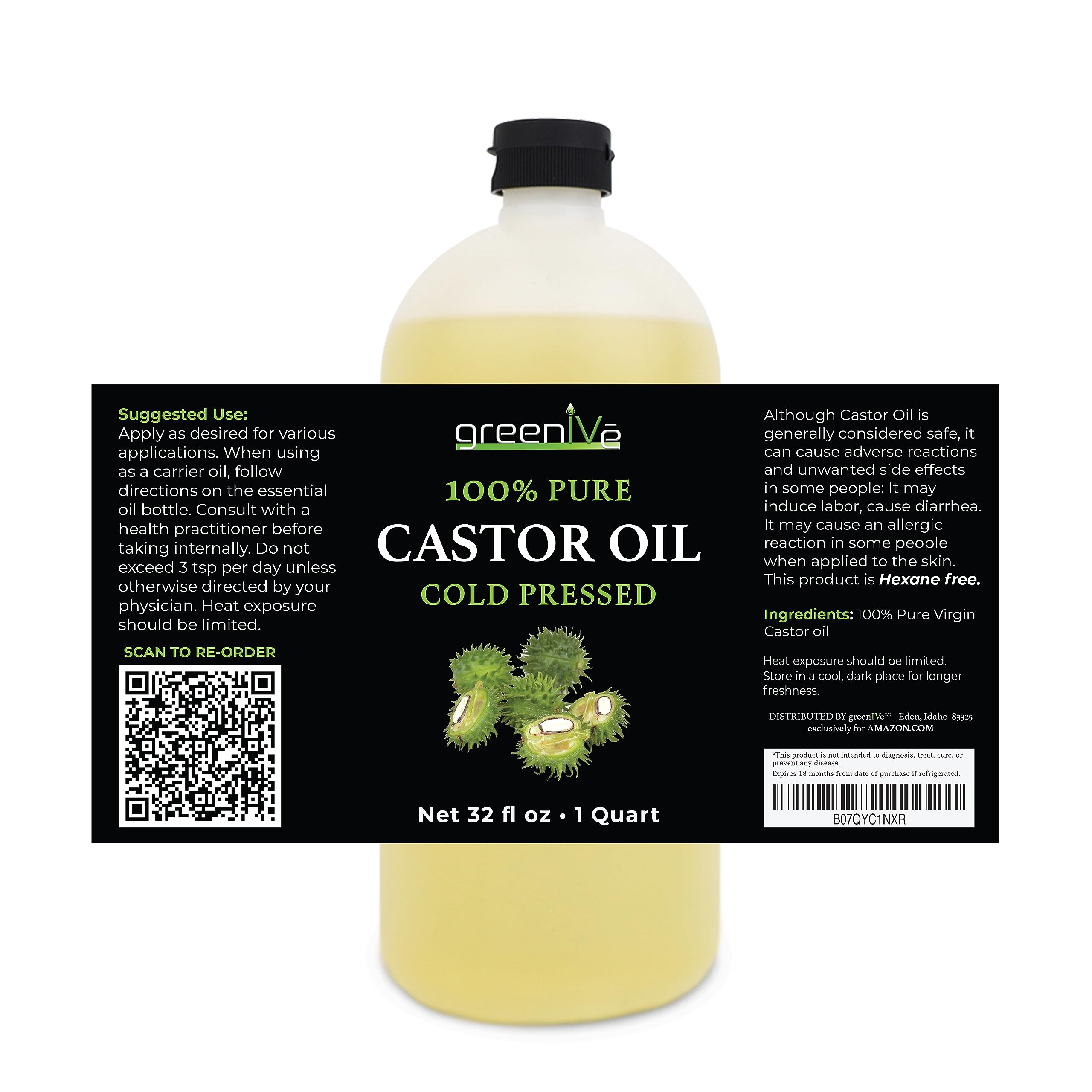 Foto 3 | Aceite de Ricino Greenive 946 Ml - Venta Internacional