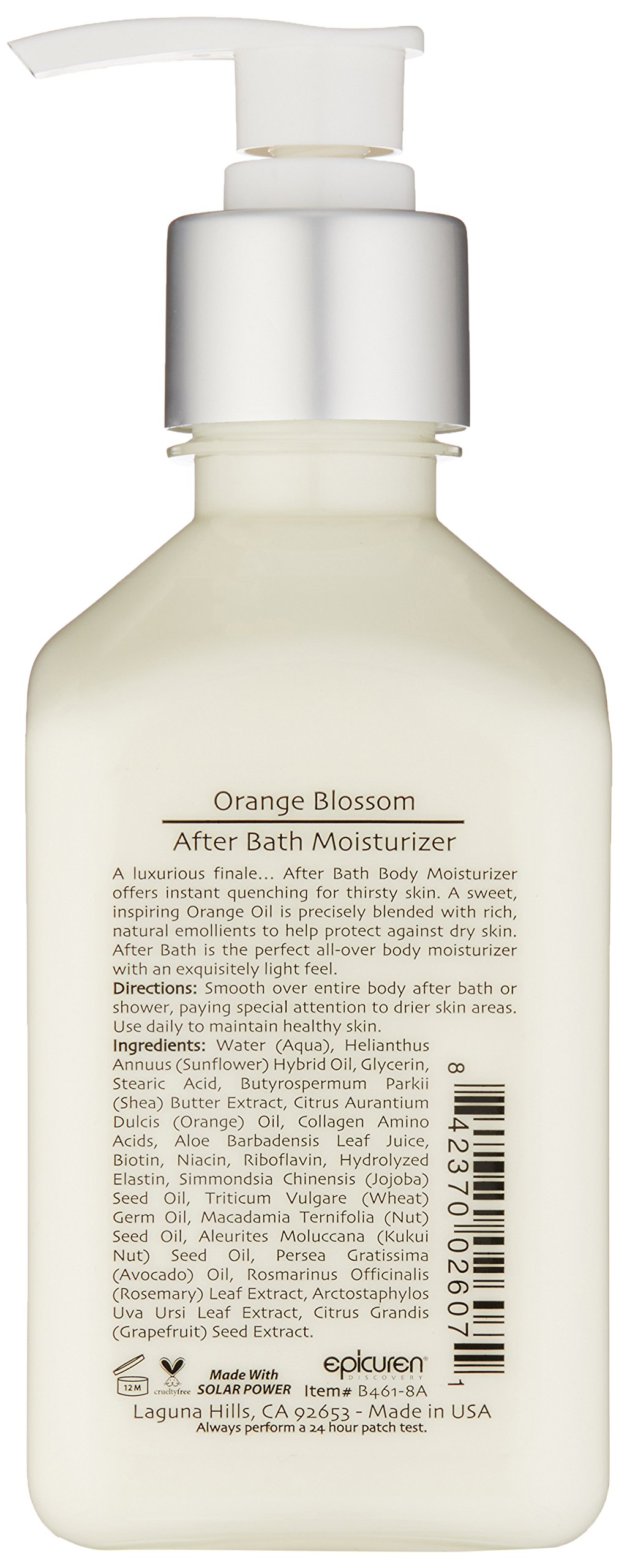 Foto 3 pulgar | Crema Hidratante Epicuren Discovery Orange Blossom Para Después Del Baño 240 Ml - Venta Internacional.