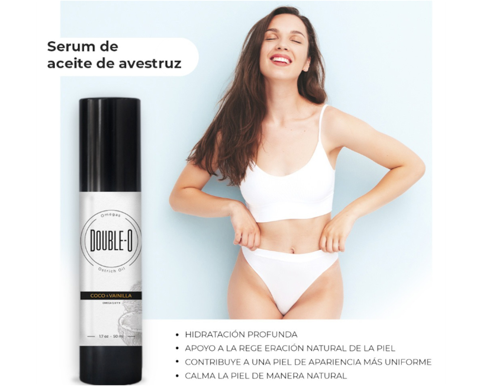 Foto 4 pulgar | Sérum De Aceite De Avestruz, Coco- Vainilla