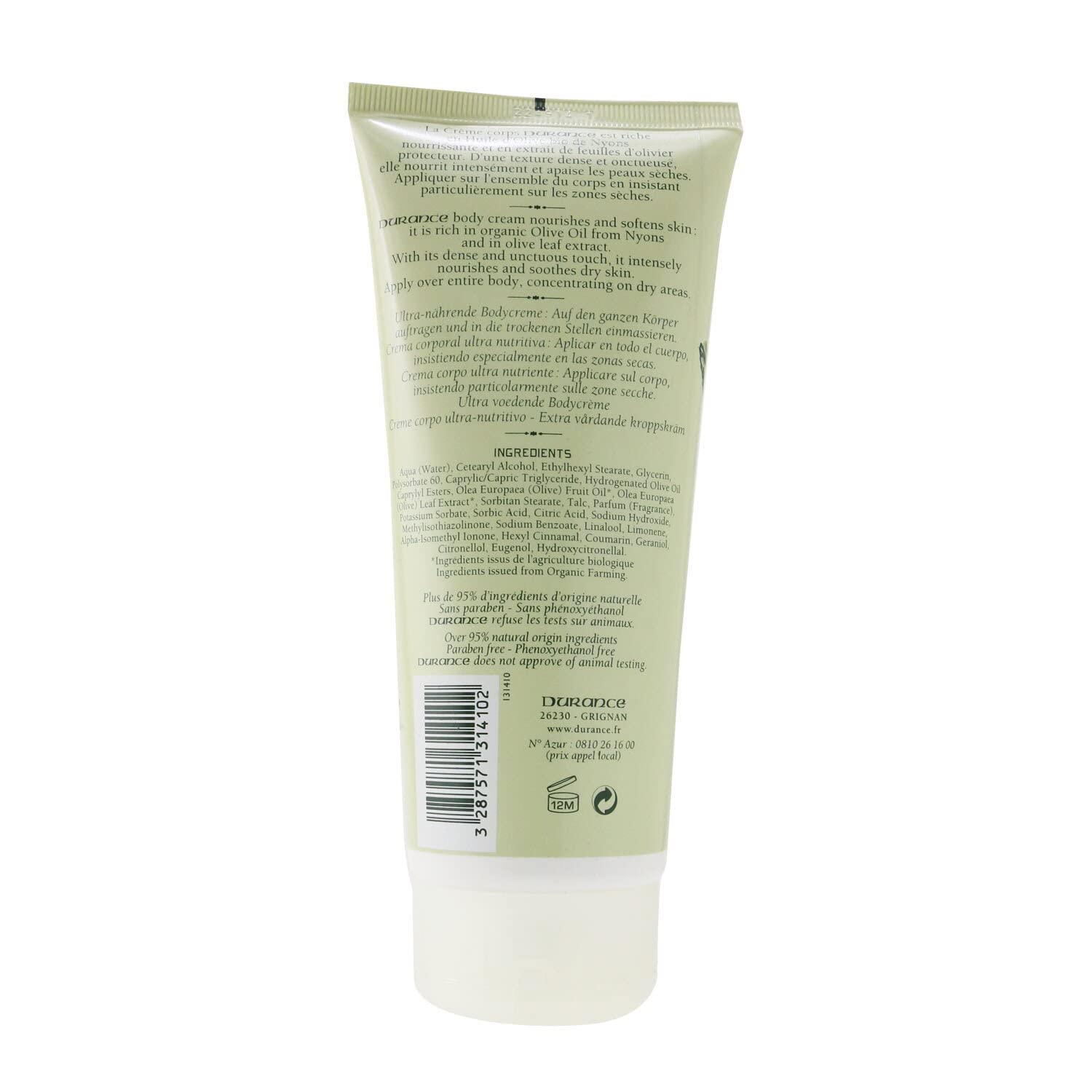 Foto 4 pulgar | Crema Corporal Durance Super Nourishing Con Extracto De Hoja De Olivo 200 Ml - Venta Internacional.