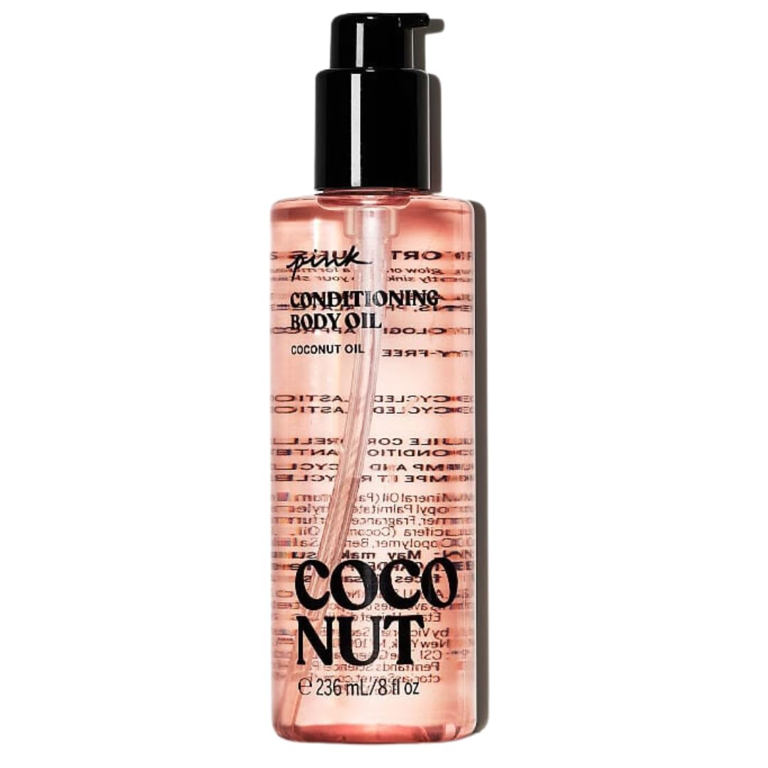 Aceite Corporal Victoria's Secret, Aceite De Coco Rosa, Calmante, 240 Ml - Venta Internacional.