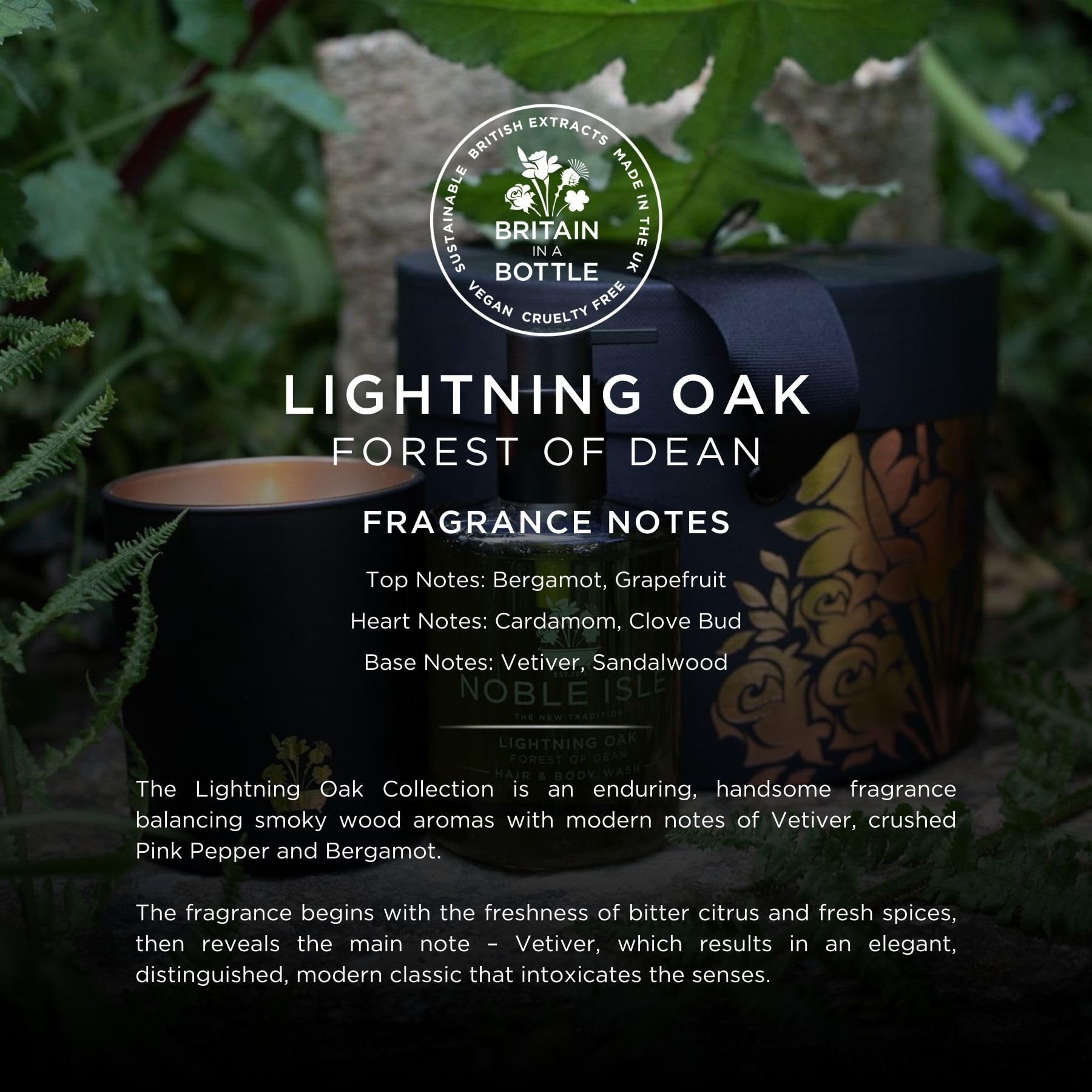 Foto 5 pulgar | Gel Limpiador Noble Island Lightning Oak Para Cabello Y Cuerpo 250 Ml - Venta Internacional.