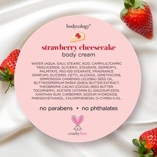 Foto 7 | Crema Corporal Bodycology Tarta De Queso Con Fresas 240 Ml Para Mujer - Venta Internacional.