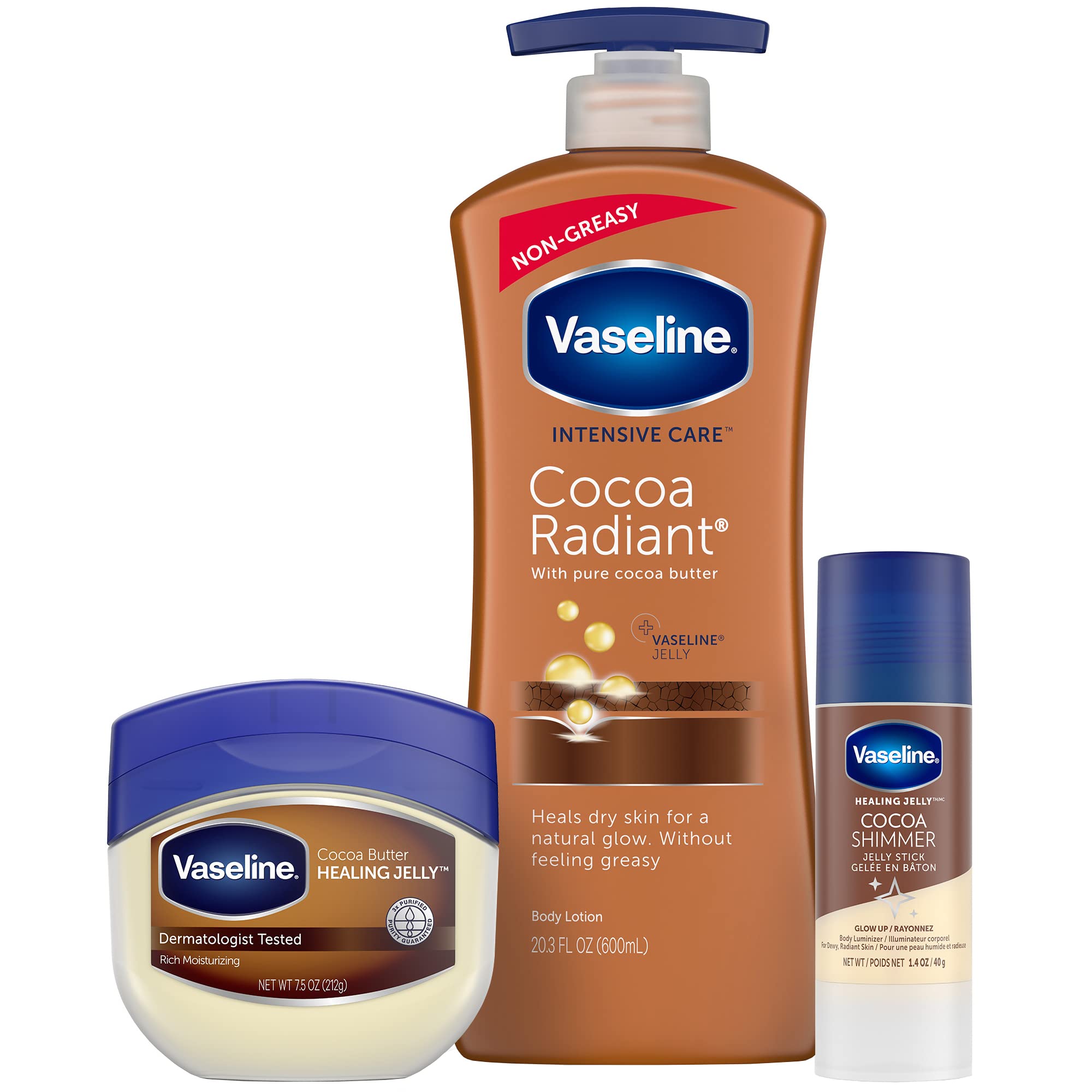 Foto 2 pulgar | Set Hidratante Vaseline Intensive Care Cocoa Radiant - Venta Internacional.