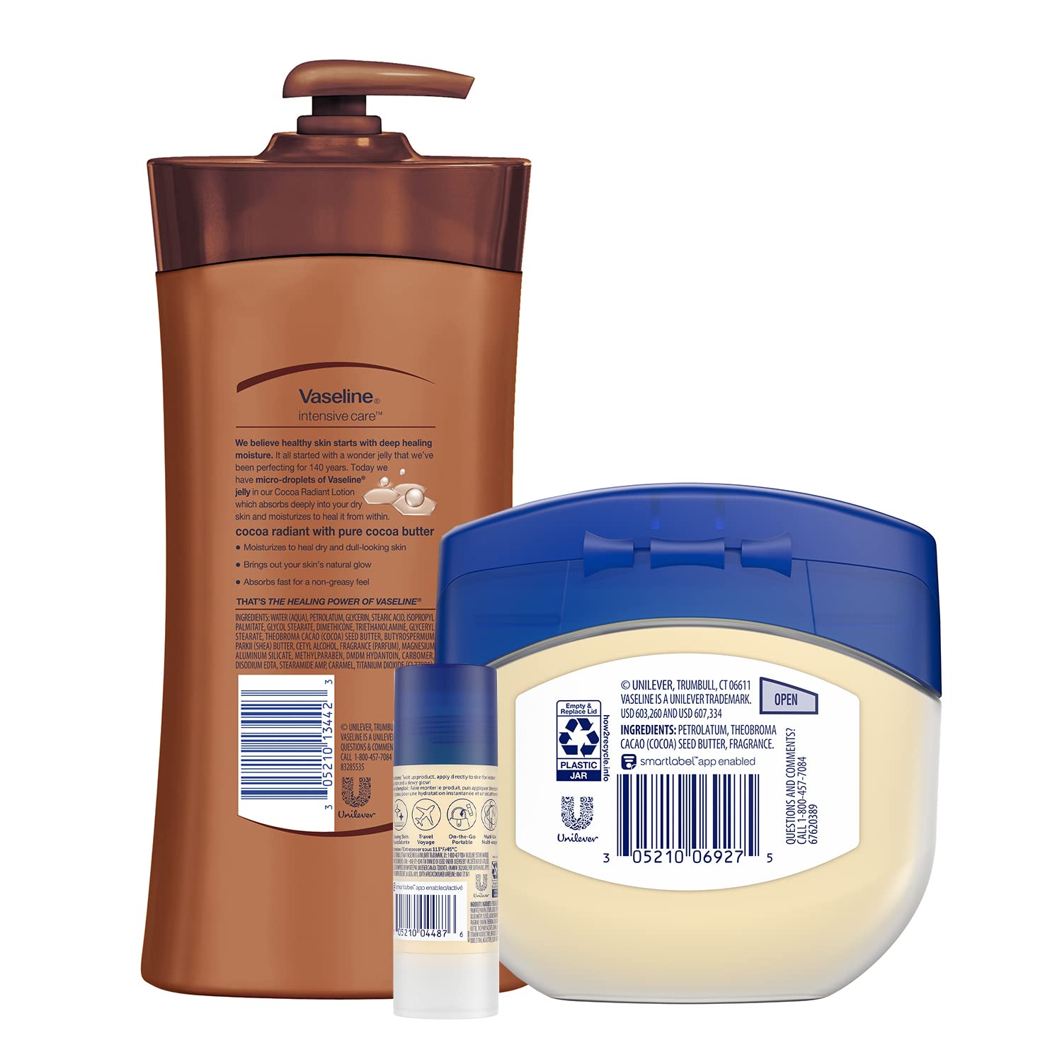 Foto 3 pulgar | Set Hidratante Vaseline Intensive Care Cocoa Radiant - Venta Internacional.