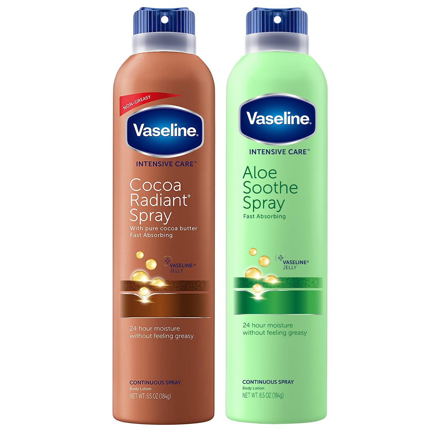 Foto 2 pulgar | Hidratantes Vaseline Cocoa Radiant + Aloe Soothe 190 Ml X2 - Venta Internacional.