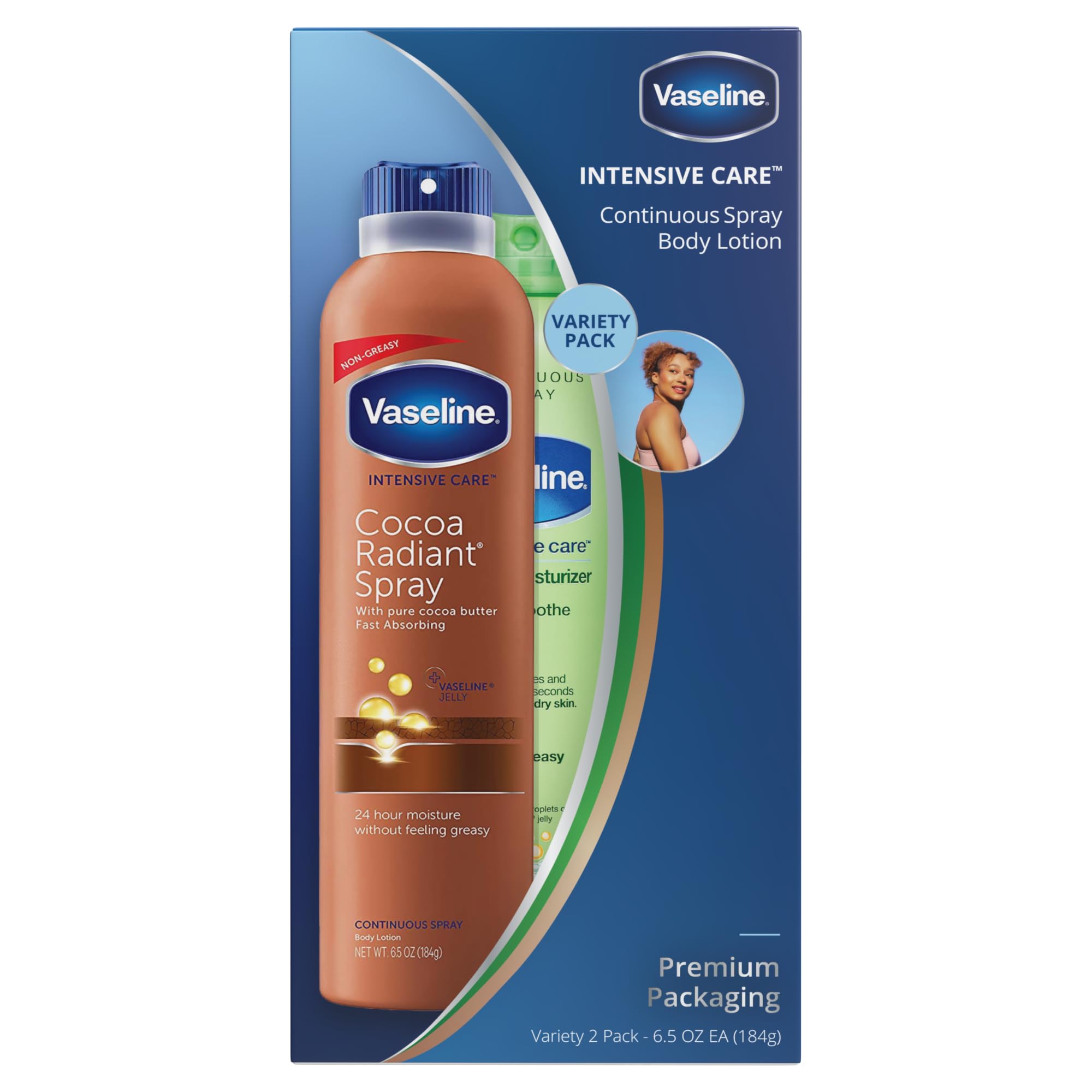 Foto 3 pulgar | Hidratantes Vaseline Cocoa Radiant + Aloe Soothe 190 Ml X2 - Venta Internacional.