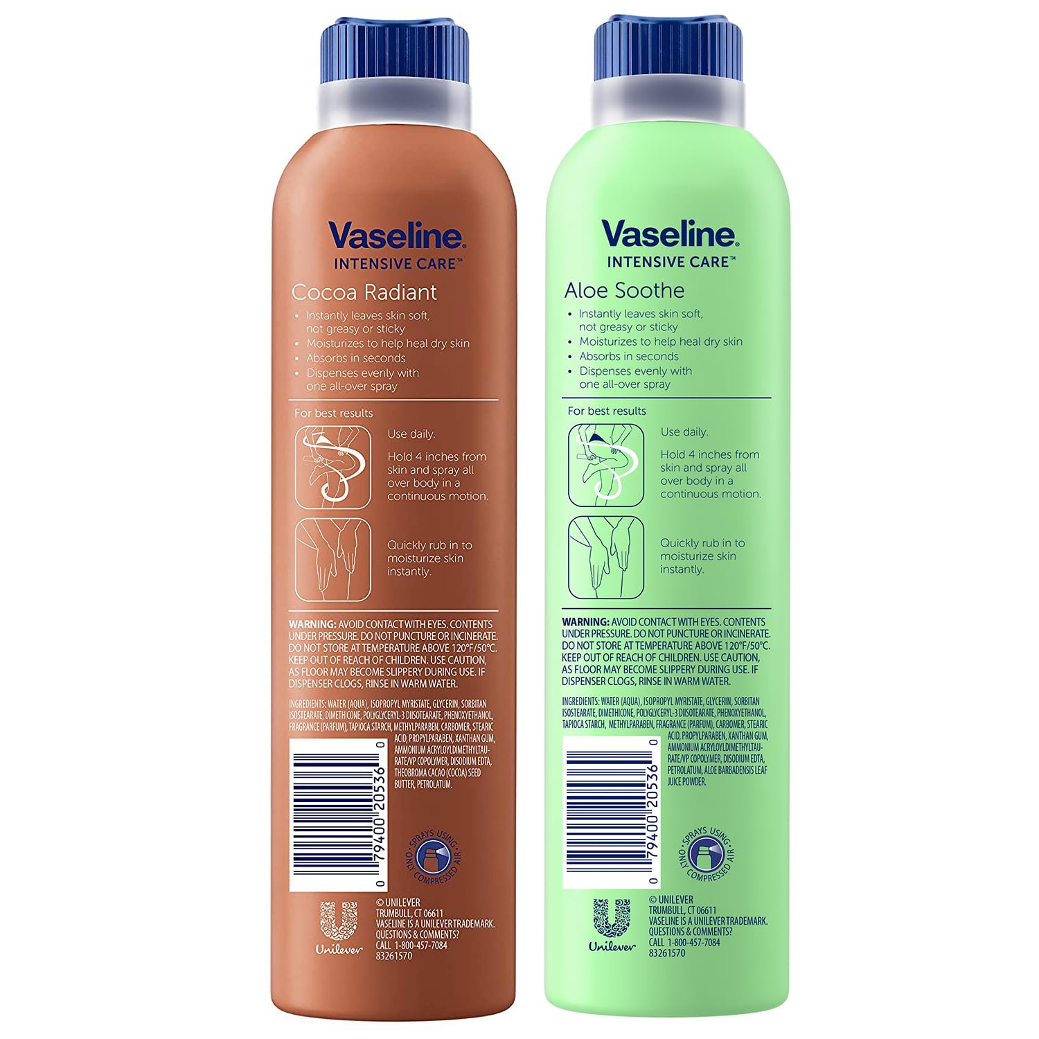 Foto 4 pulgar | Hidratantes Vaseline Cocoa Radiant + Aloe Soothe 190 Ml X2 - Venta Internacional.