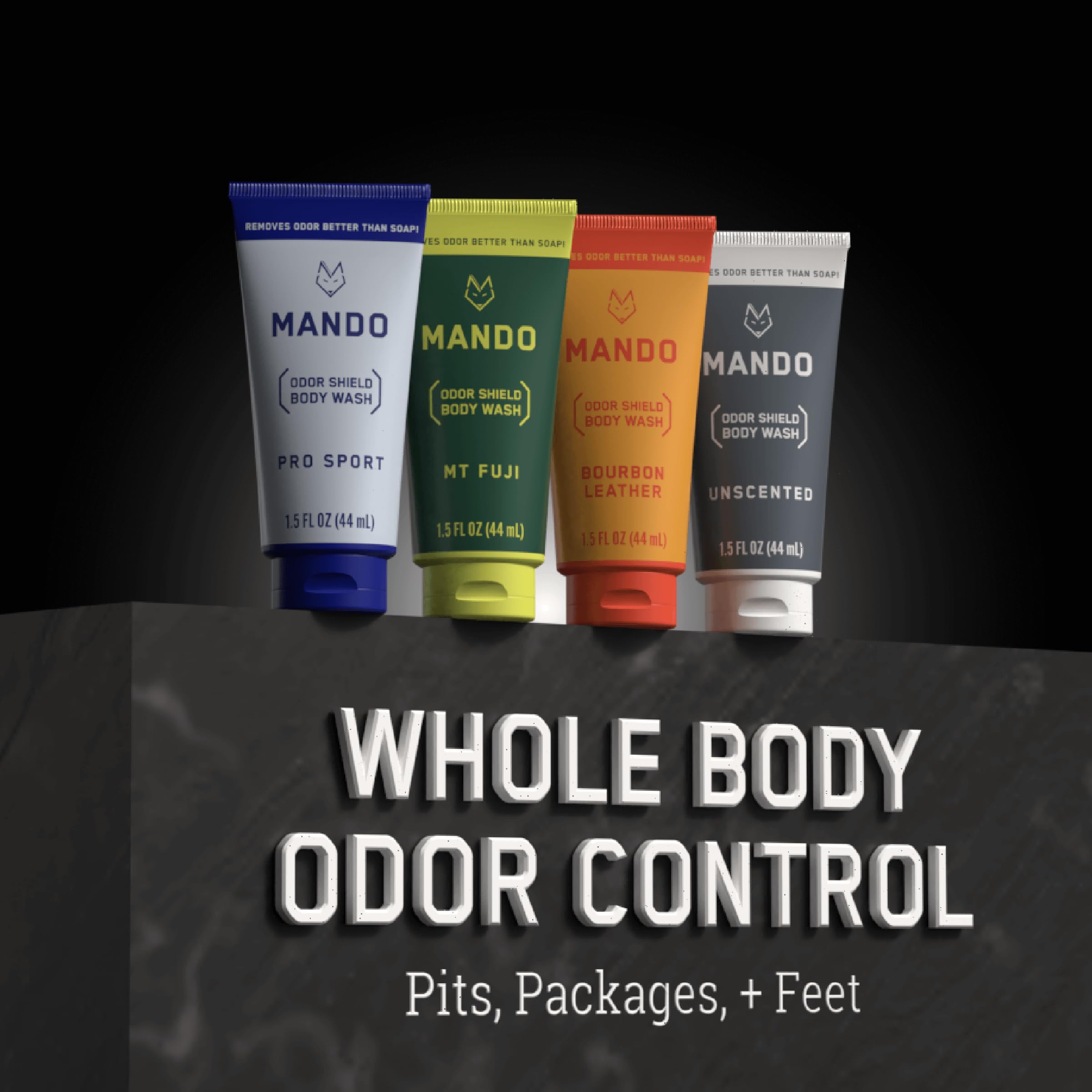 Foto 8 pulgar | Body Wash Mando Mini, 24 Horas, Control De Olores, Tubos De 45 Ml, 4 Unidades - Venta Internacional.