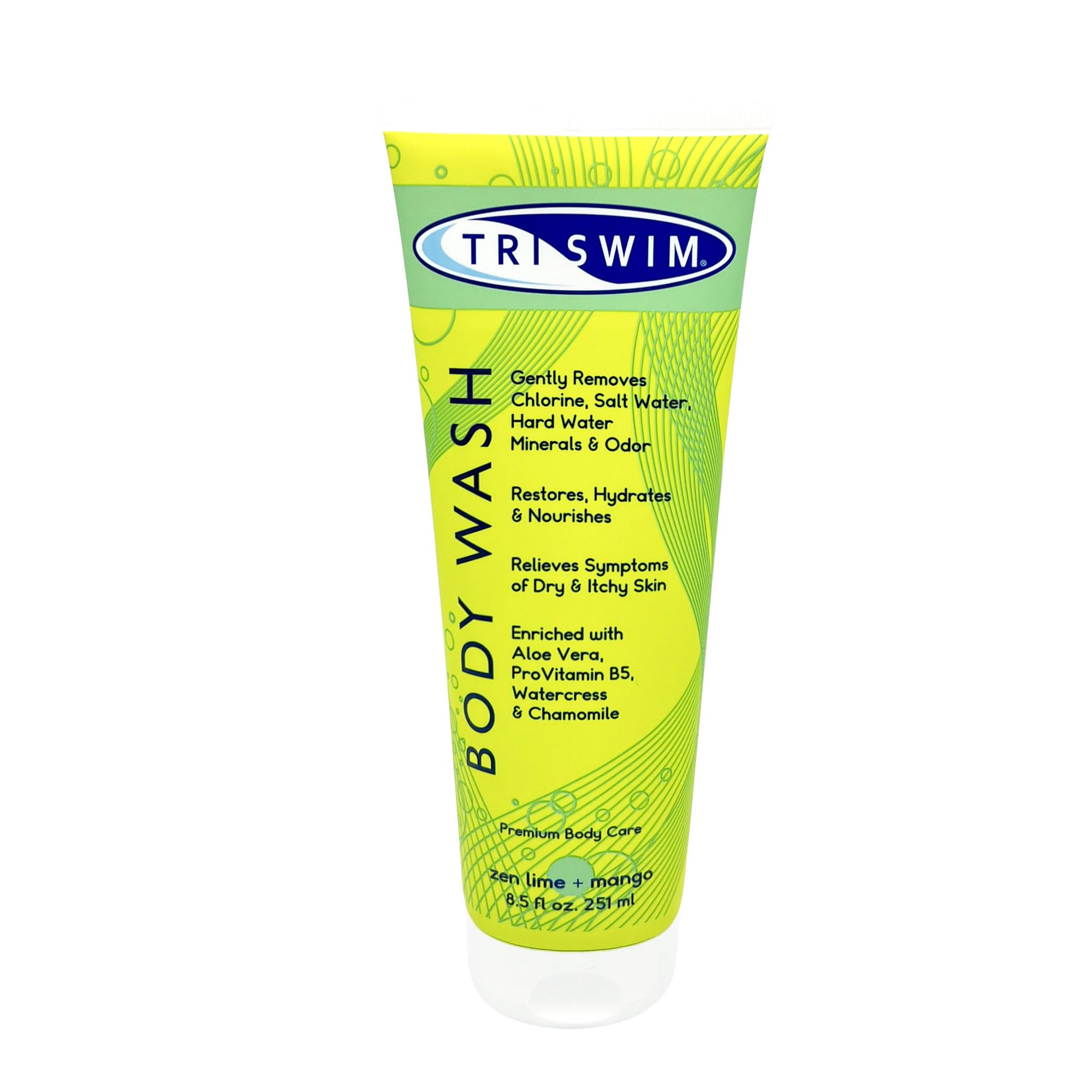 Gel De Baño Triswim, Hidratante Y Eliminador De Cloro Para Nadadores - Venta Internacional.