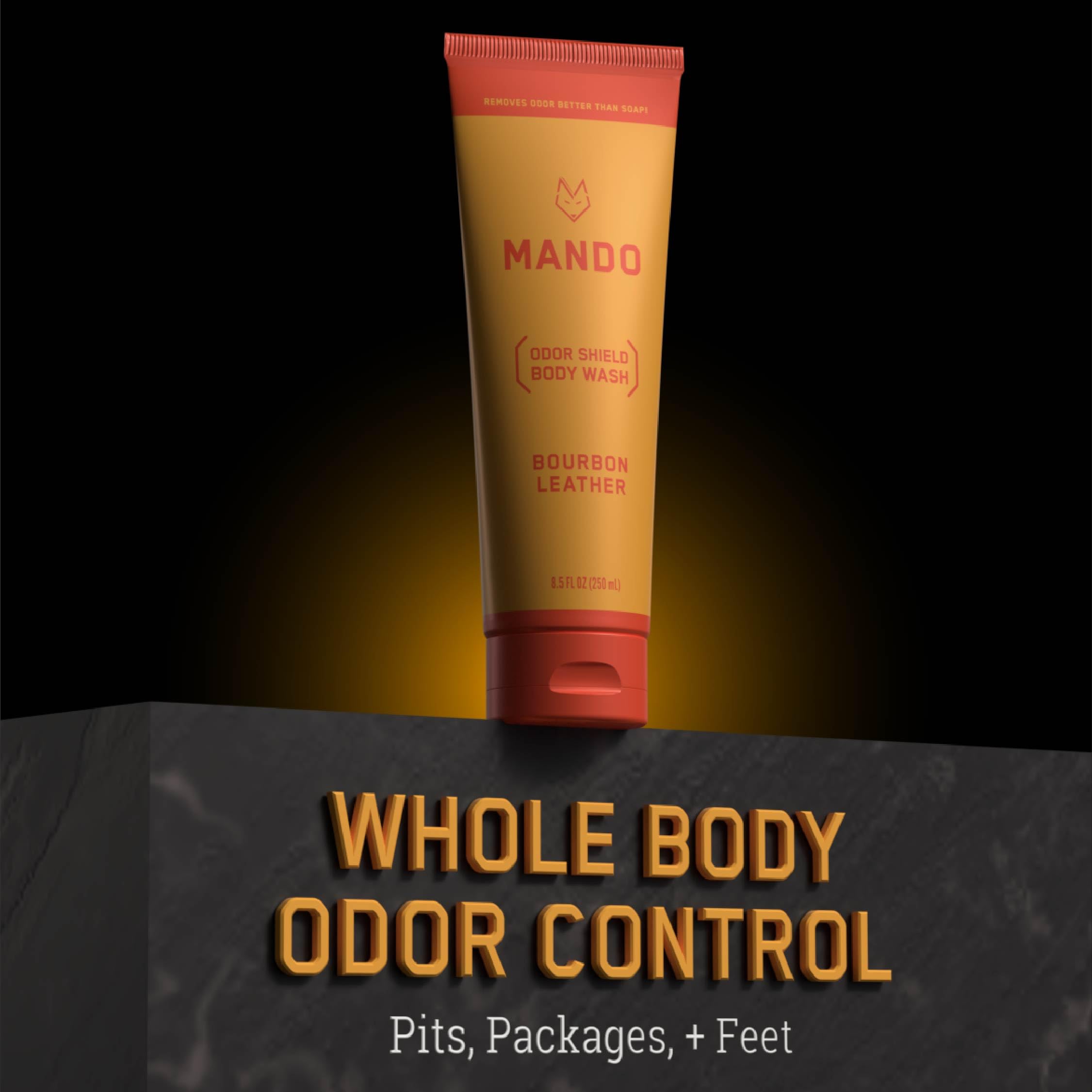 Foto 6 pulgar | Gel De Baño Mando Odor Shield, 24 Horas, Control De Olores, 250 Ml, Bourbon - Venta Internacional.