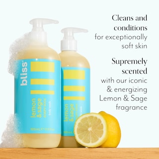 Foto 3 | Gel De Baño Bliss Soapy Suds De Limón Y Salvia, 500 Ml, Sin Parabenos - Venta Internacional.
