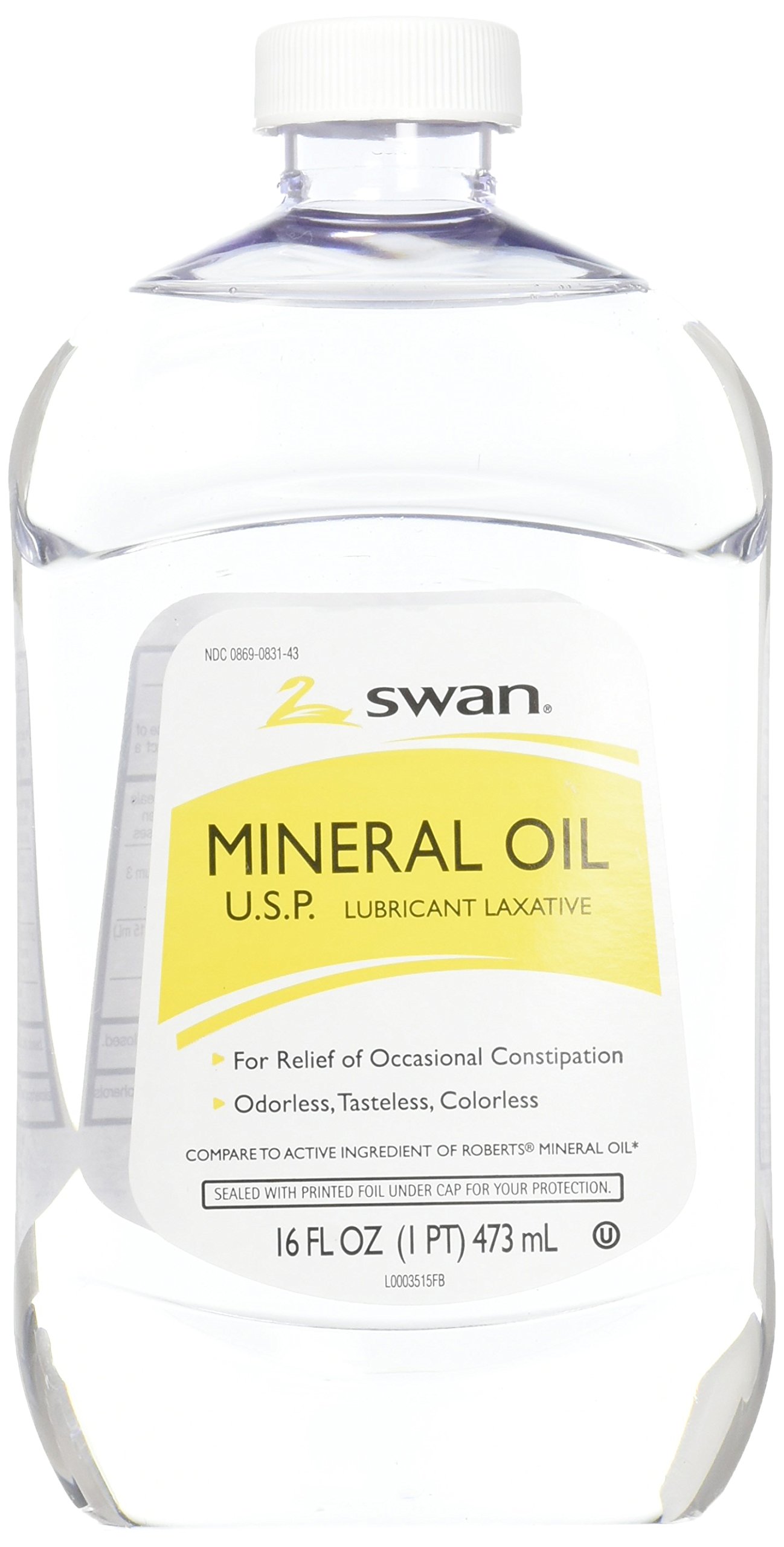 Aceite Mineral Swan, 473 Ml, Laxante Para Aliviar La Irritación De La Piel Seca Y El Cuero Cabelludo - Venta Interna