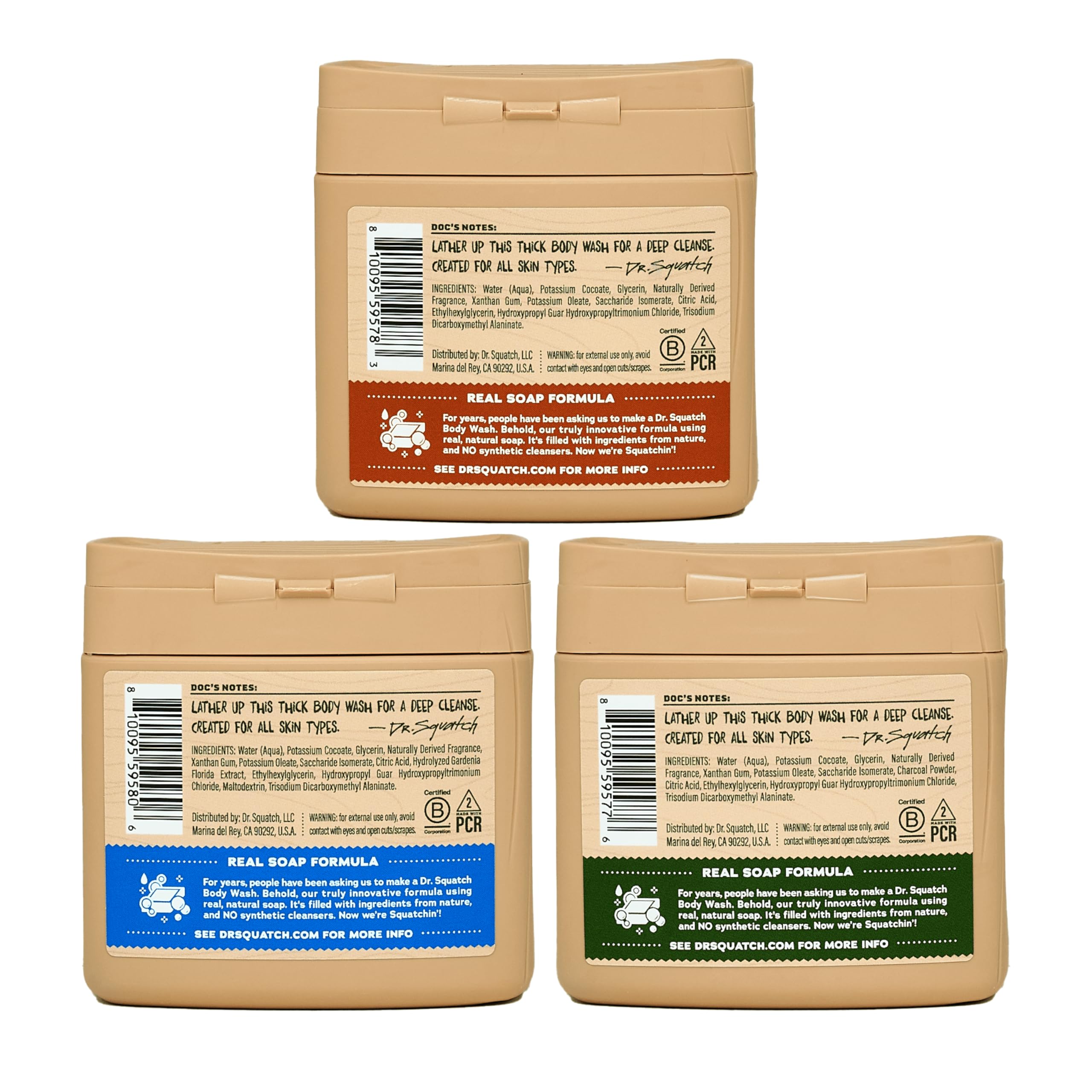 Foto 4 pulgar | Gel De Baño Dr. Squatch Natural Paquete De 3 - Venta Internacional