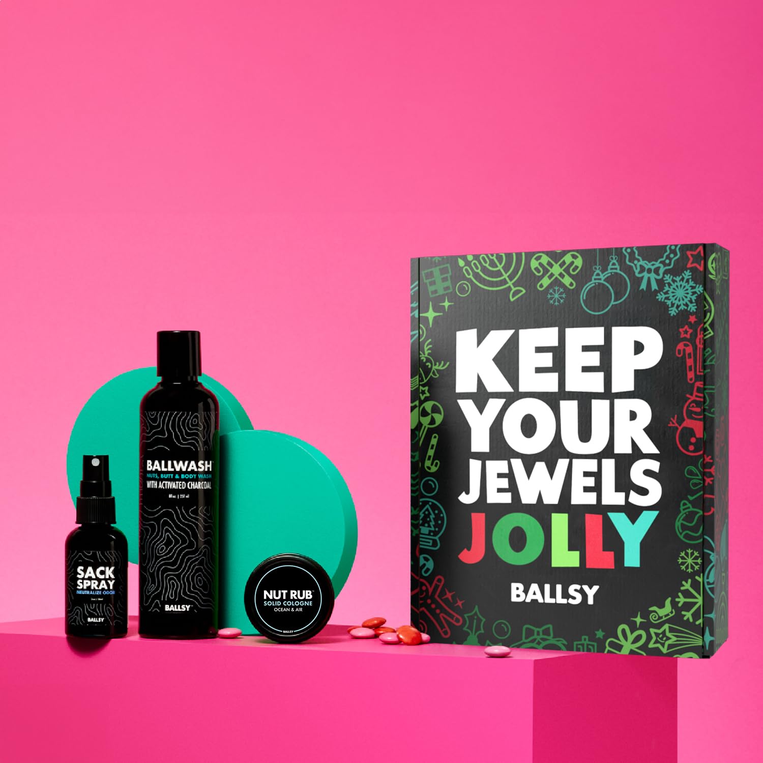 Foto 3 pulgar | Estuche Ballsy Jolly Jewels Pack Gel De Baño y Spray Desodorizante - Venta Internacional