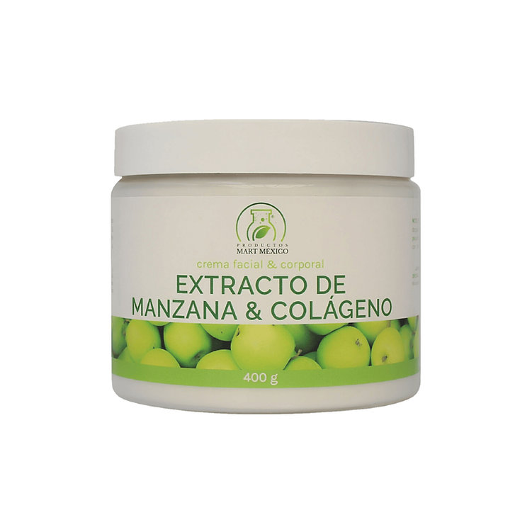 Crema De Extracto De Manzana & Colágeno Facial Reafirma 400 Gr
