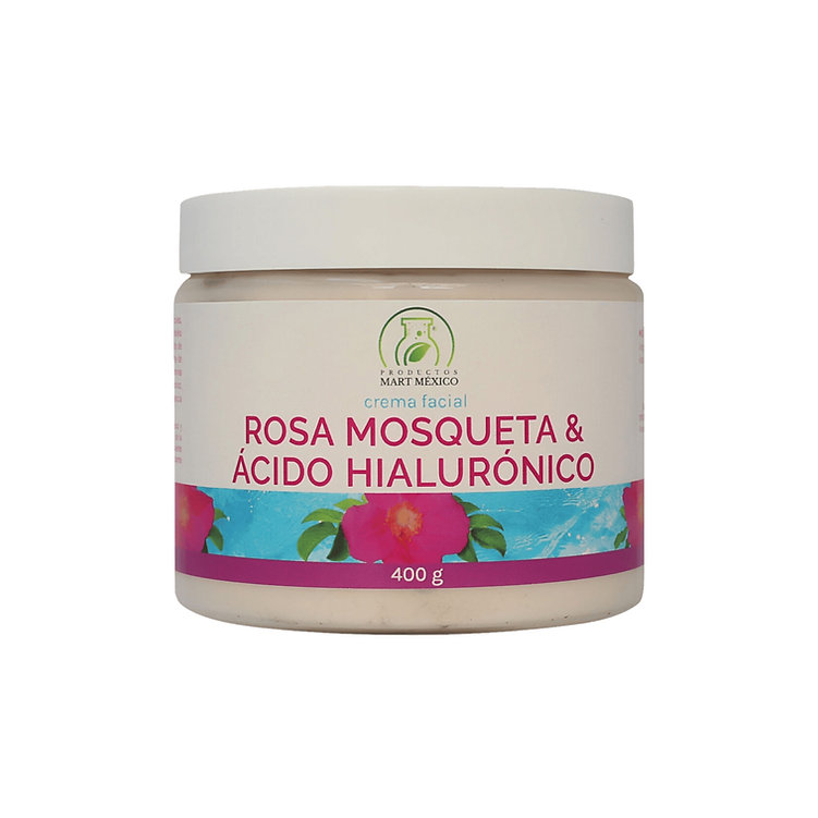 Foto 2 pulgar | Crema Rosa Mosqueta Con Acido Hialurónico Facial Regenera 400 Gr