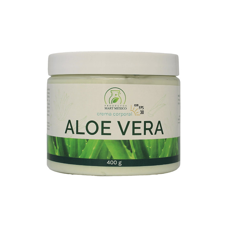 Crema De Aloe Vera Con Filtro Solar Facial Refresca  400 Gr