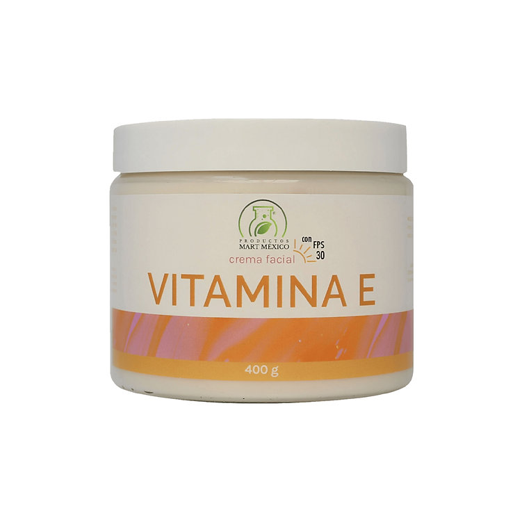 Crema Vitamina E Con Filtro Solar Facial Regenera 400 Gr