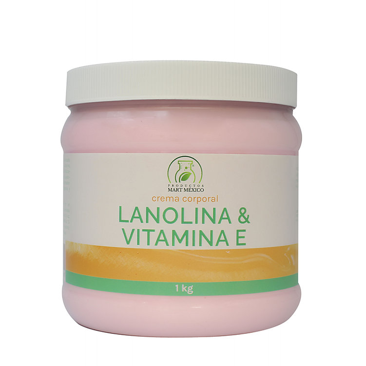 Crema De Lanolina & Vitamina E Corporal & Facial Regenera 1 Kilo
