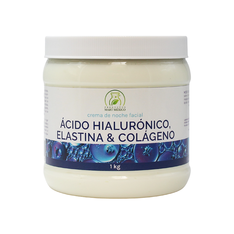Foto 2 pulgar | Crema De Noche Acido Hialurónico, Elastina & Colágeno Corporal & Facial Reafirma 1 Kilo