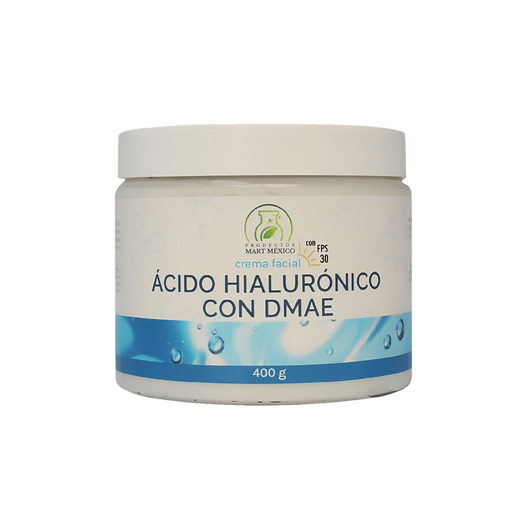 Foto 2 pulgar | Crema De Acido Hialurónico & Dmae Con Filtro Solar Facial Protectora 400 Gr