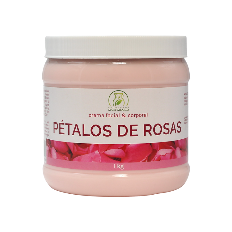 Crema De Pétalos De Rosas Corporal & Facial Refresca 1 Kilo