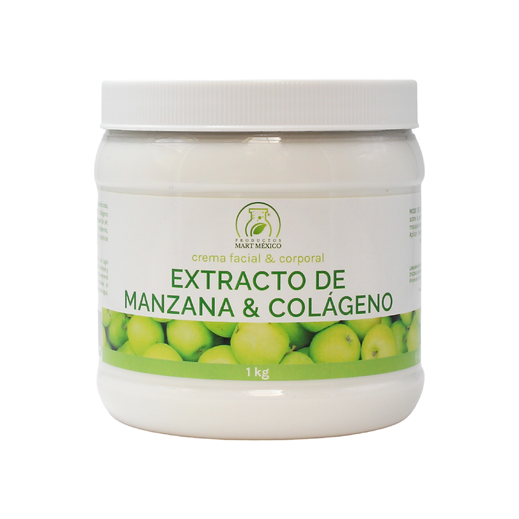 Crema De Extracto De Manzana & Colágeno Facial Reafirma 1 Kilo