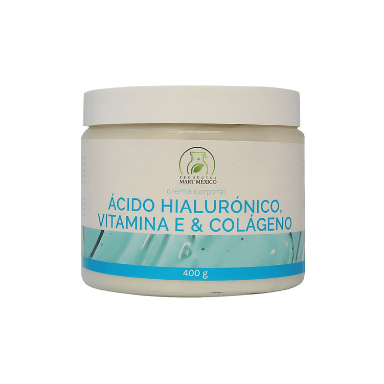Crema De Vitamina E, Colágeno & Acido Hialurónico 400 Gr
