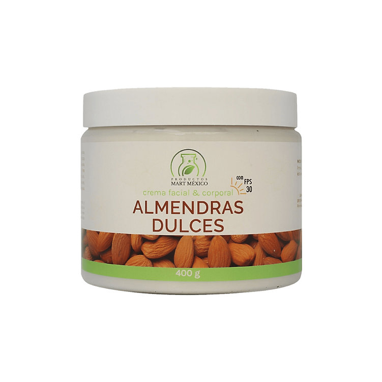 Crema De Almendras Dulces Con Filtro Solar Facial Relaja 400 Gr