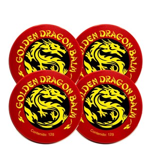 Foto 1 | Anahuac Golden Dragon Balm Pomada Herbal Paquete 4 Pzas 12g C/u Alivia Dolores Musculares, Articulares Y Tensión Corpo