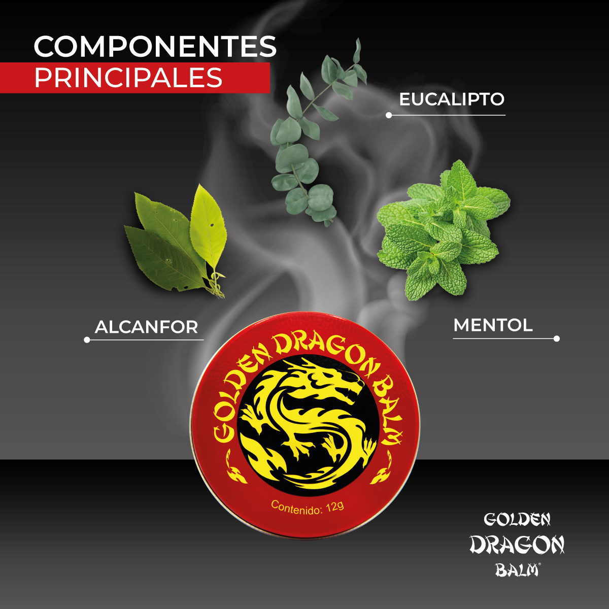 Foto 4 pulgar | Anahuac Golden Dragon Balm Pomada Herbal Paquete 4 Pzas 12g C/u Alivia Dolores Musculares, Articulares Y Tensión Corpo