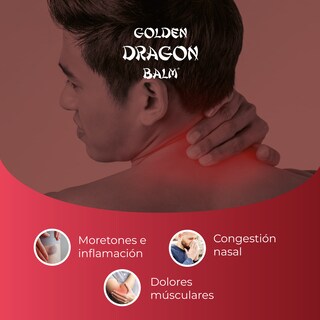 Foto 4 | Anahuac Golden Dragon Balm Pomada Herbal Paquete 4 Pzas 12g C/u Alivia Dolores Musculares, Articulares Y Tensión Corpo