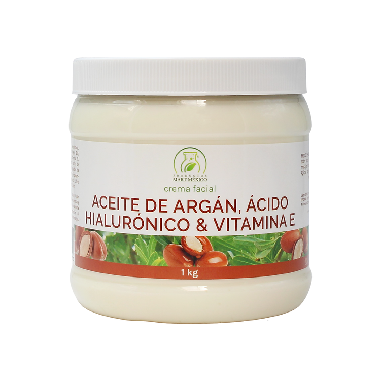Foto 2 pulgar | Crema Antiarrugas de Argán Acido Hialurónico & Vitamina E 1 k