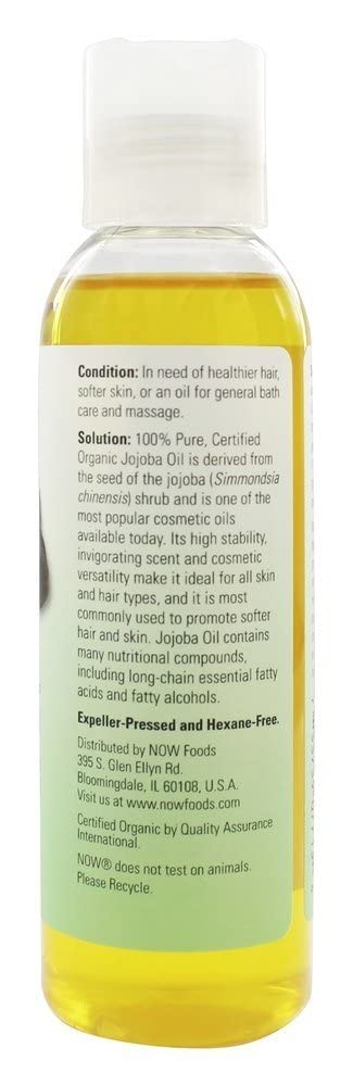 Foto 4 pulgar | Aceite De Jojoba Now Foods Solutions Certificado Como Orgánico, 120 Ml - Venta Internacional.