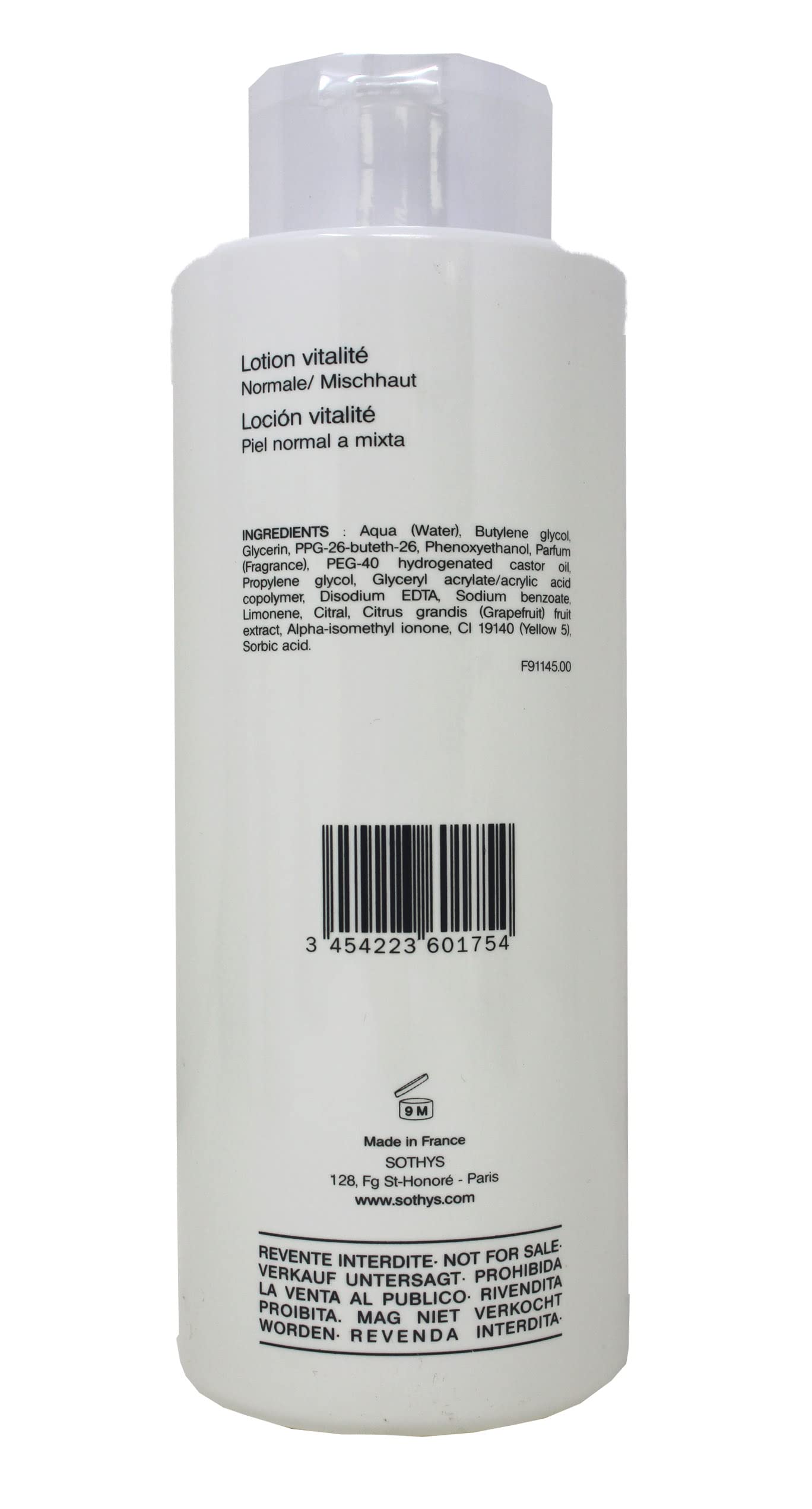 Foto 2 | Loción Sothys Vitality para Piel Normal a Mixta 500 ml - Venta Internacional