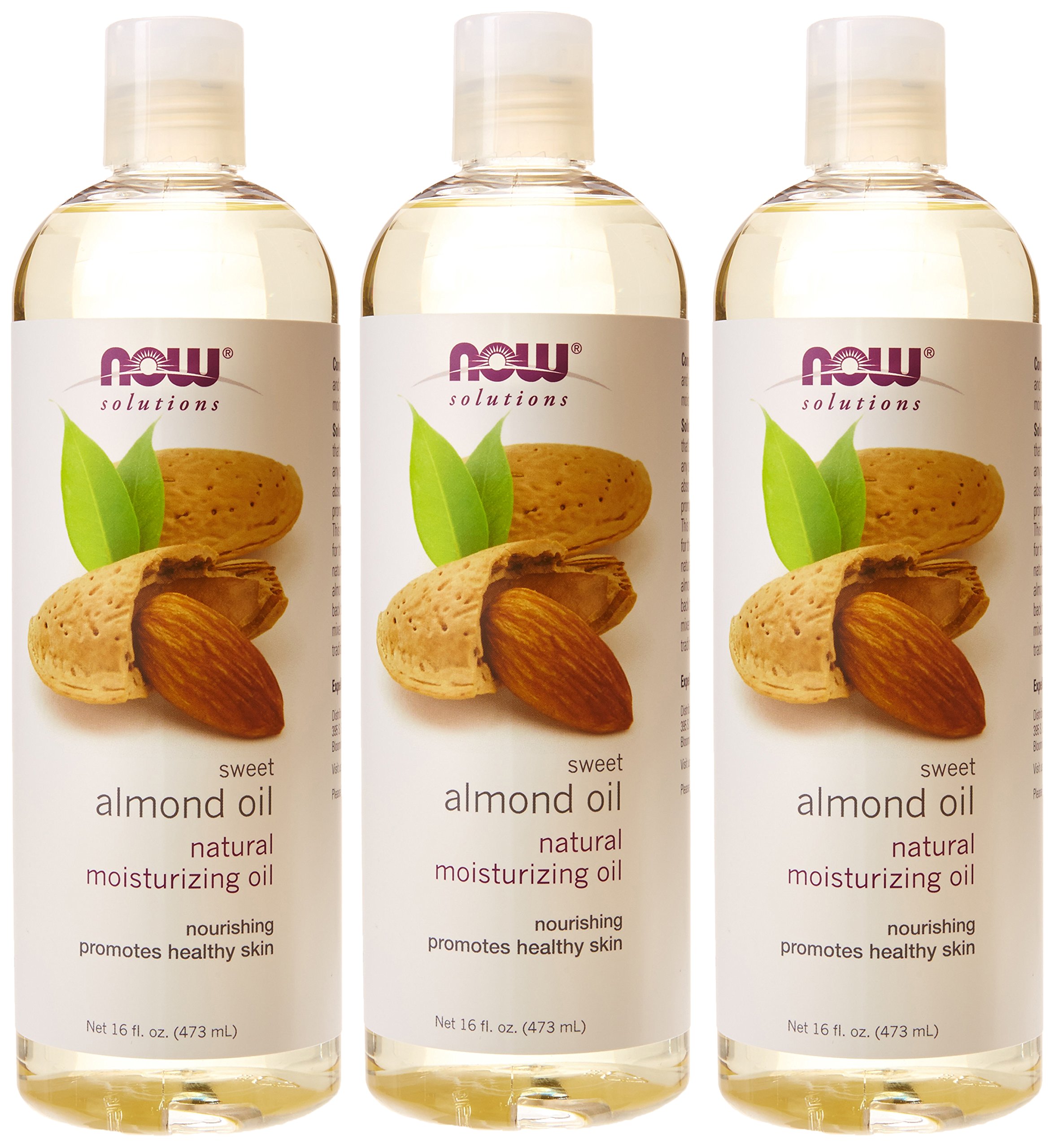 Foto 4 pulgar | Aceite De Almendras Now Foods, 480 Ml (paquete De 3), Hidratante Natural - Venta Internacional.