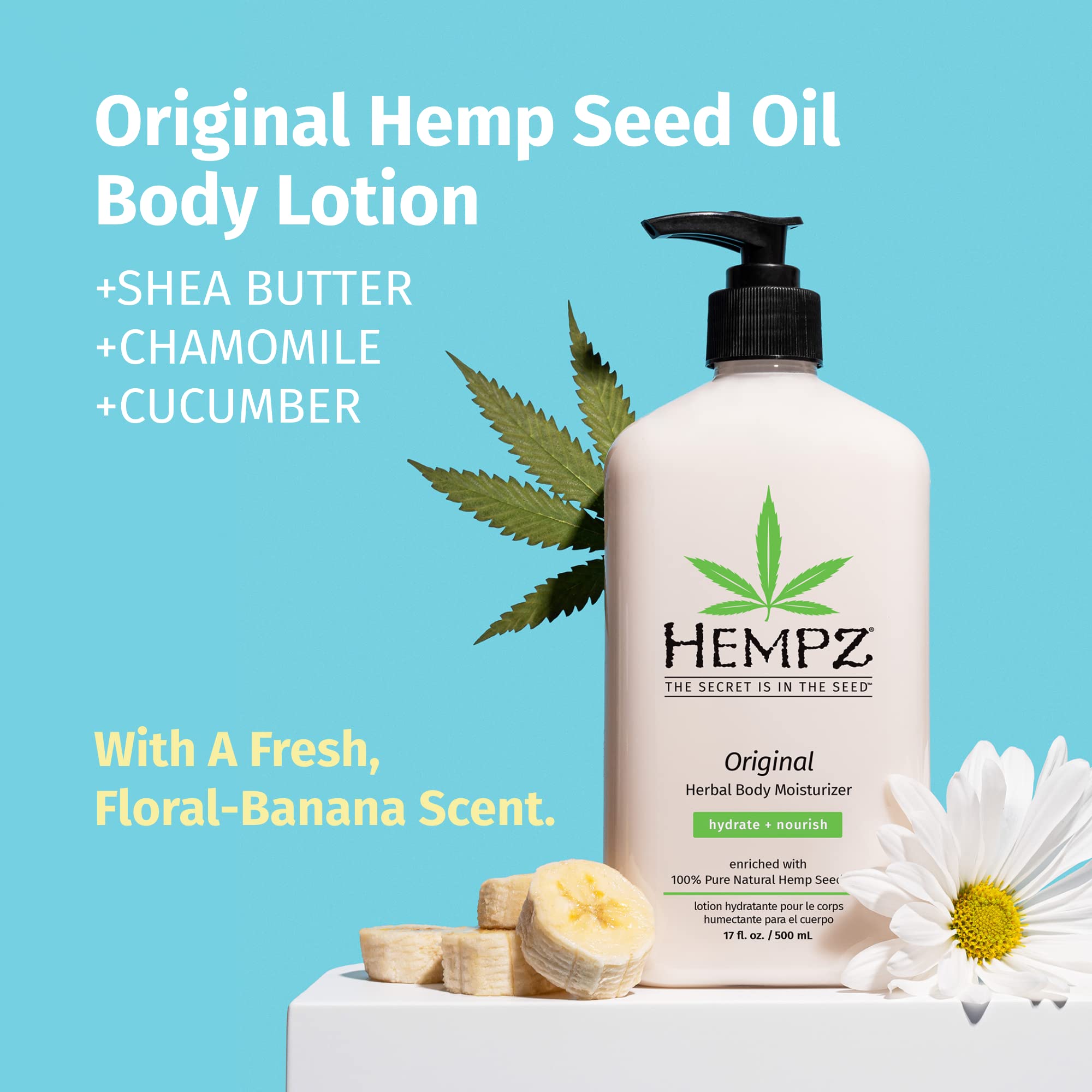 Foto 3 pulgar | Hidratante Corporal Hempz Original con Aceite de Semillas de Cáñamo 500 ml con Karité - Venta Internacional