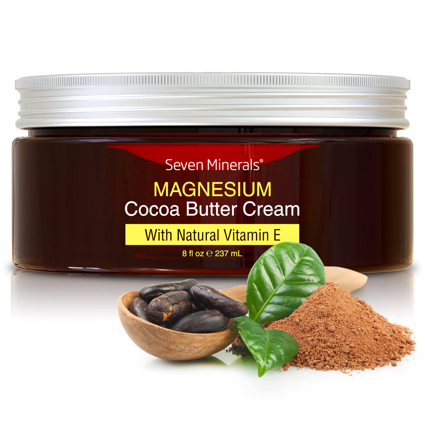 Foto 1 | Crema De Magnesio Seven Minerals Para Calmar Los Calambres En Las Piernas, 240 Ml - Venta Internacional.