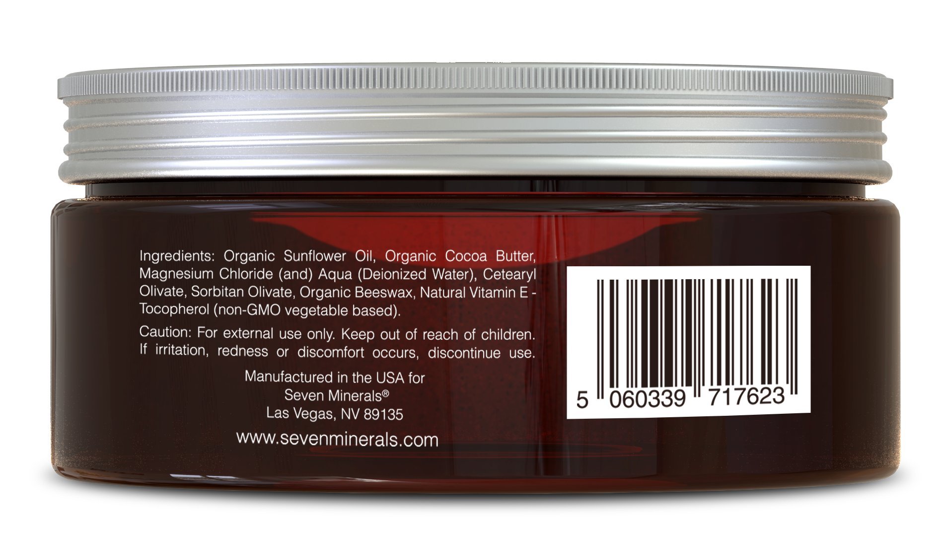 Foto 6 pulgar | Crema De Magnesio Seven Minerals Para Calmar Los Calambres En Las Piernas, 240 Ml - Venta Internacional.