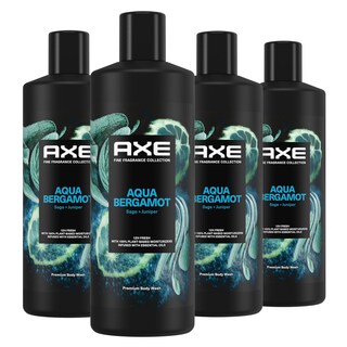 Foto 1 | Gel de Baño Axe Fine Fragrance Aqua Bergamot 530 ml 4 Piezas - Venta Internacional