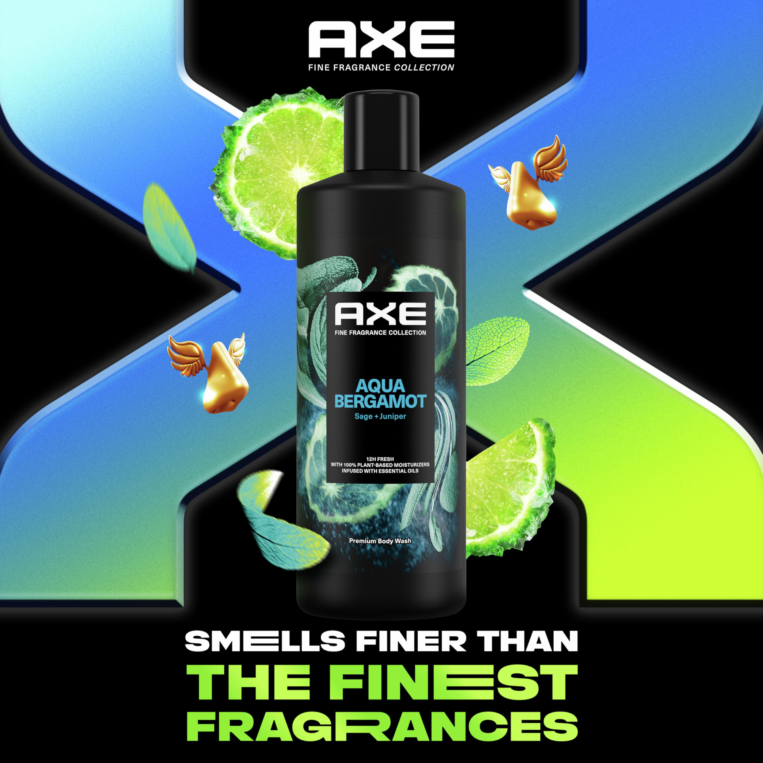Foto 4 pulgar | Gel de Baño Axe Fine Fragrance Aqua Bergamot 530 ml 4 Piezas - Venta Internacional