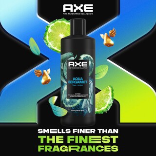Foto 3 | Gel de Baño Axe Fine Fragrance Aqua Bergamot 530 ml 4 Piezas - Venta Internacional