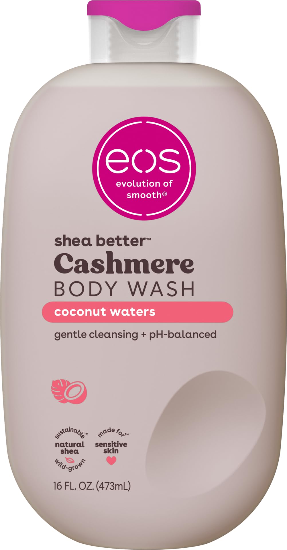 Foto 2 pulgar | Gel de Baño Eos Shea Better Cashmere Coconut Waters 473 Ml - Venta Internacional