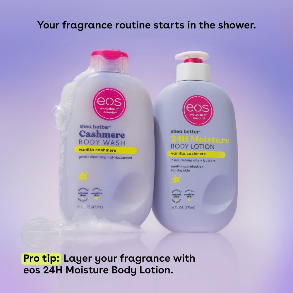 Foto 7 pulgar | Gel de Baño Eos Shea Better Cashmere Vanilla 473 Ml - Venta Internacional