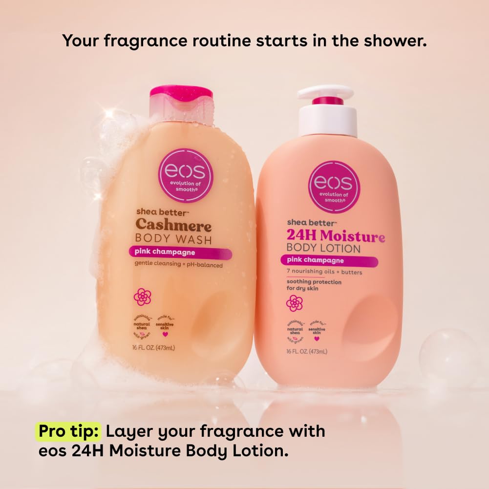 Foto 7 pulgar | Gel de Baño Eos Shea Better Cashmere Pink Champagne 473 Ml - Venta Internacional