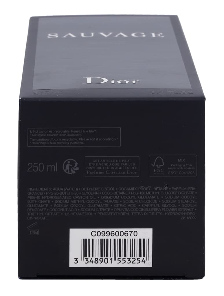 Foto 6 pulgar | Gel De Ducha Dior Sauvage 250 Ml Para Hombre - Venta Internacional.