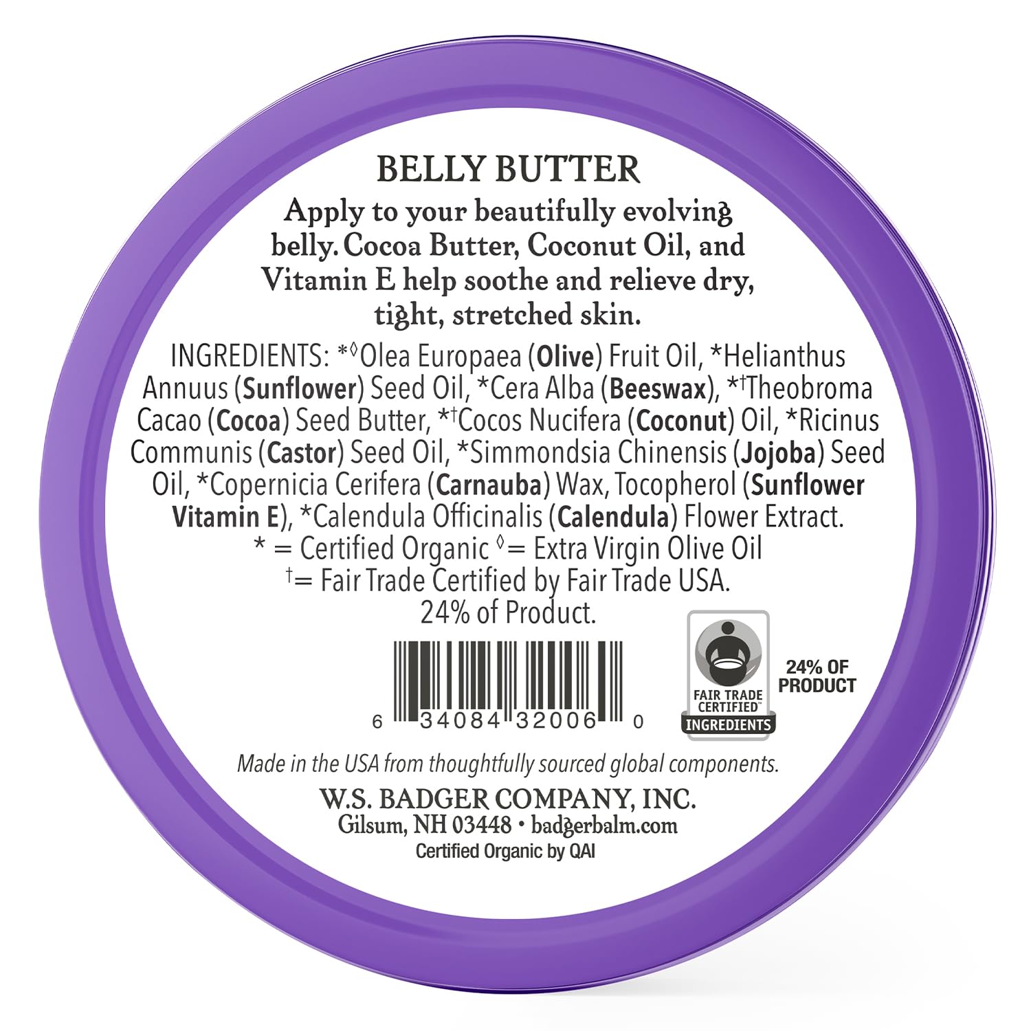 Foto 3 pulgar | Manteca De Cacao Y Caléndula Belly Butter Badger, 60 Ml, Orgánica - Venta Internacional.