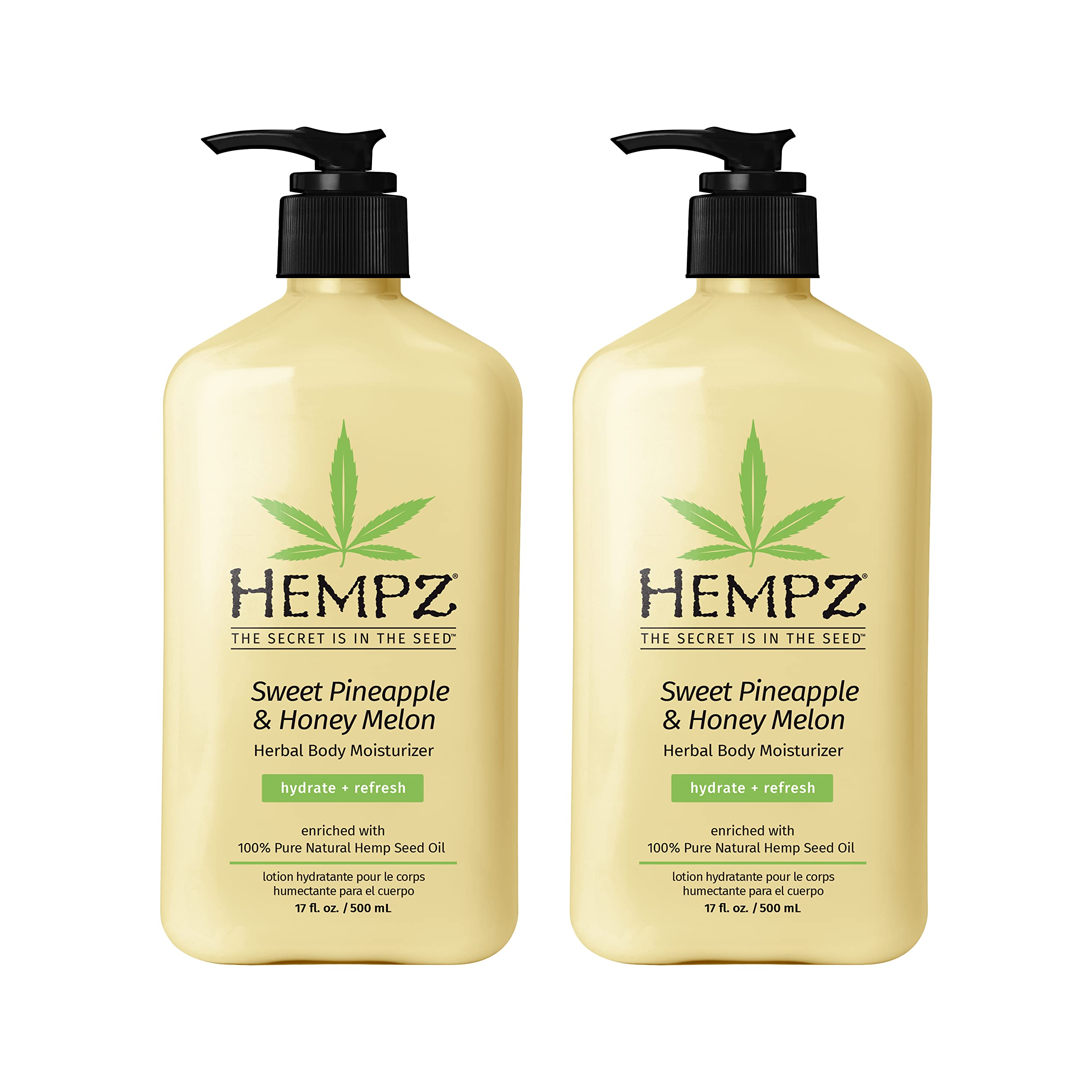 Loción Corporal Hempz Sweet Pineapple & Honey Melón 500 Ml X2 - Venta Internacional