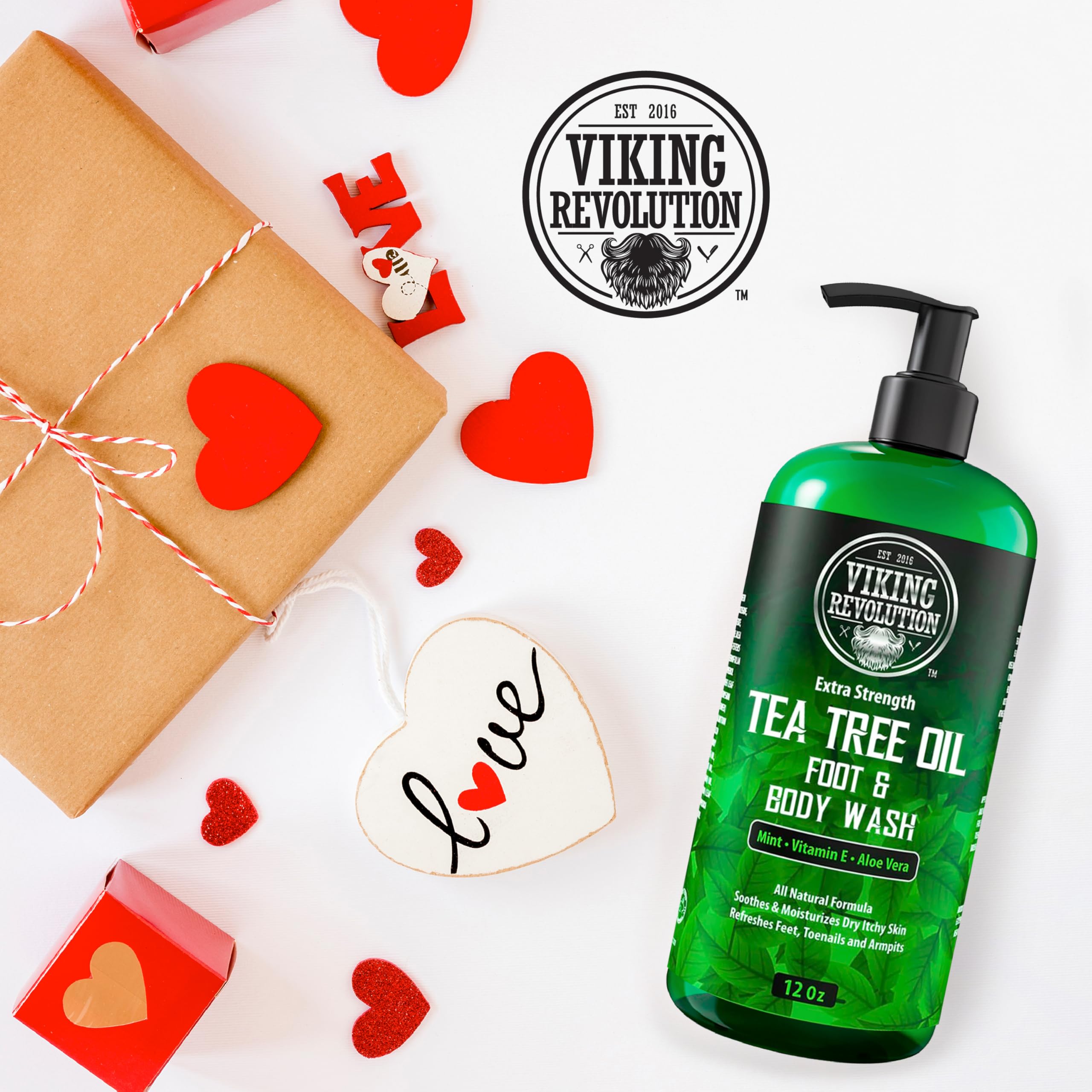 Foto 3 pulgar | Gel De Baño Viking Revolution, Aceite De Árbol De Té Para Hombre, 250 Ml - Venta Internacional.